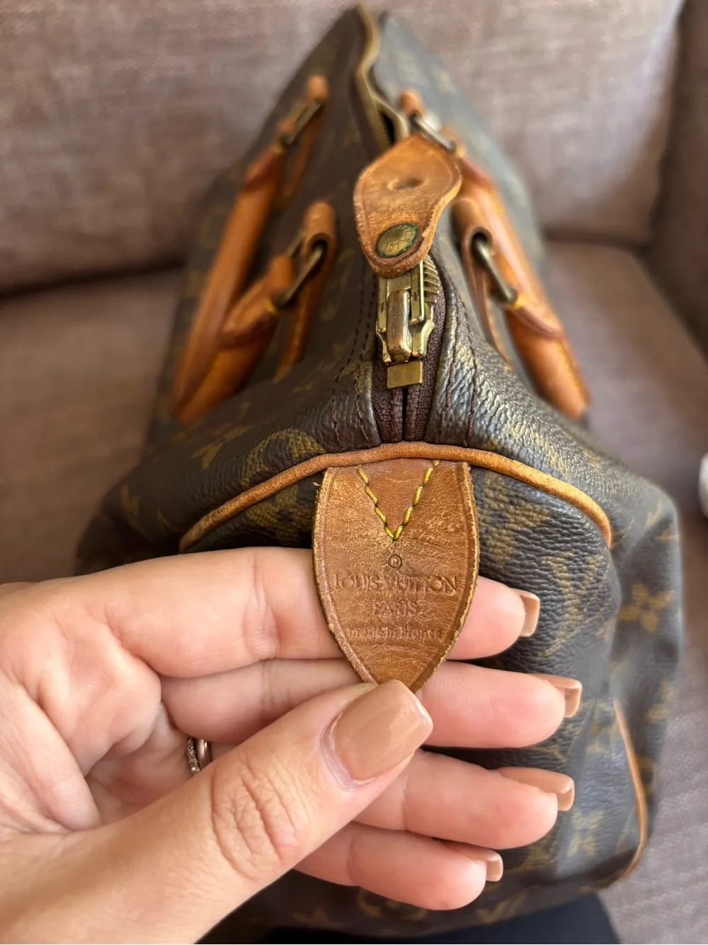 Authentic Louis Vuitton Speedy 30 monogram satchel vintage